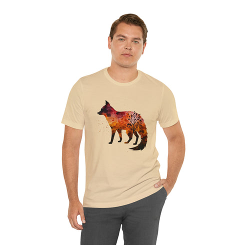 Autumn Fox Silhouette - Short Sleeve Tee